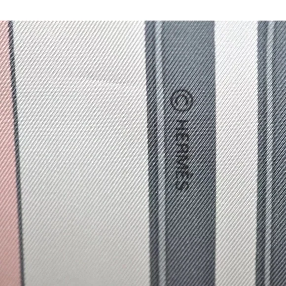 HERMES Carre 90 Scarf "BRIDES de GALA par" Silk Pink and White Authentic - Picture 10 of 12